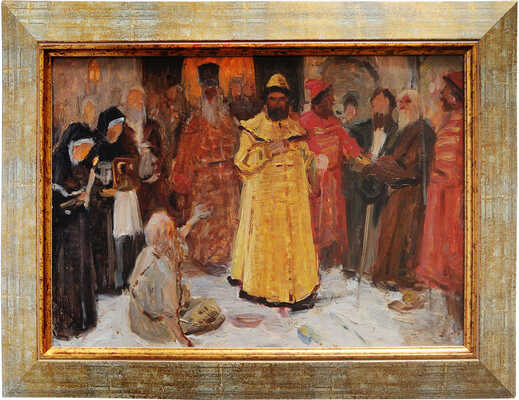 Петров Алексей Александрович. Эскиз № 33 к картине "Борис Годунов"